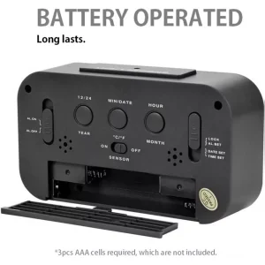 LCD Alarm Clock Magenta