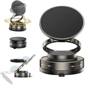 Magnetic car phone holder