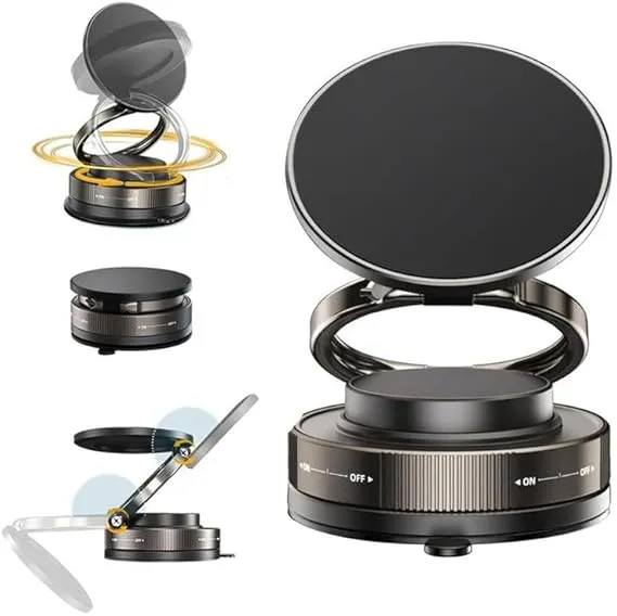 Magnetic car phone holder