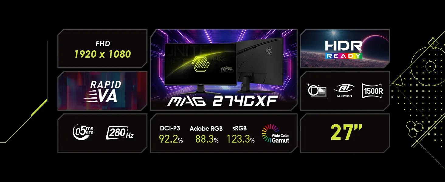 MSI MAG-274CXF Curved Monitor