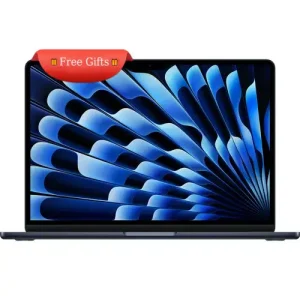 Apple MacBook Air 2025 - Apple M4 Chip - 16GB RAM - 256GB SSD Storage - 13-inch - macOS - MW123LL/A - midnight color 🎁 Free Gifts 🎁