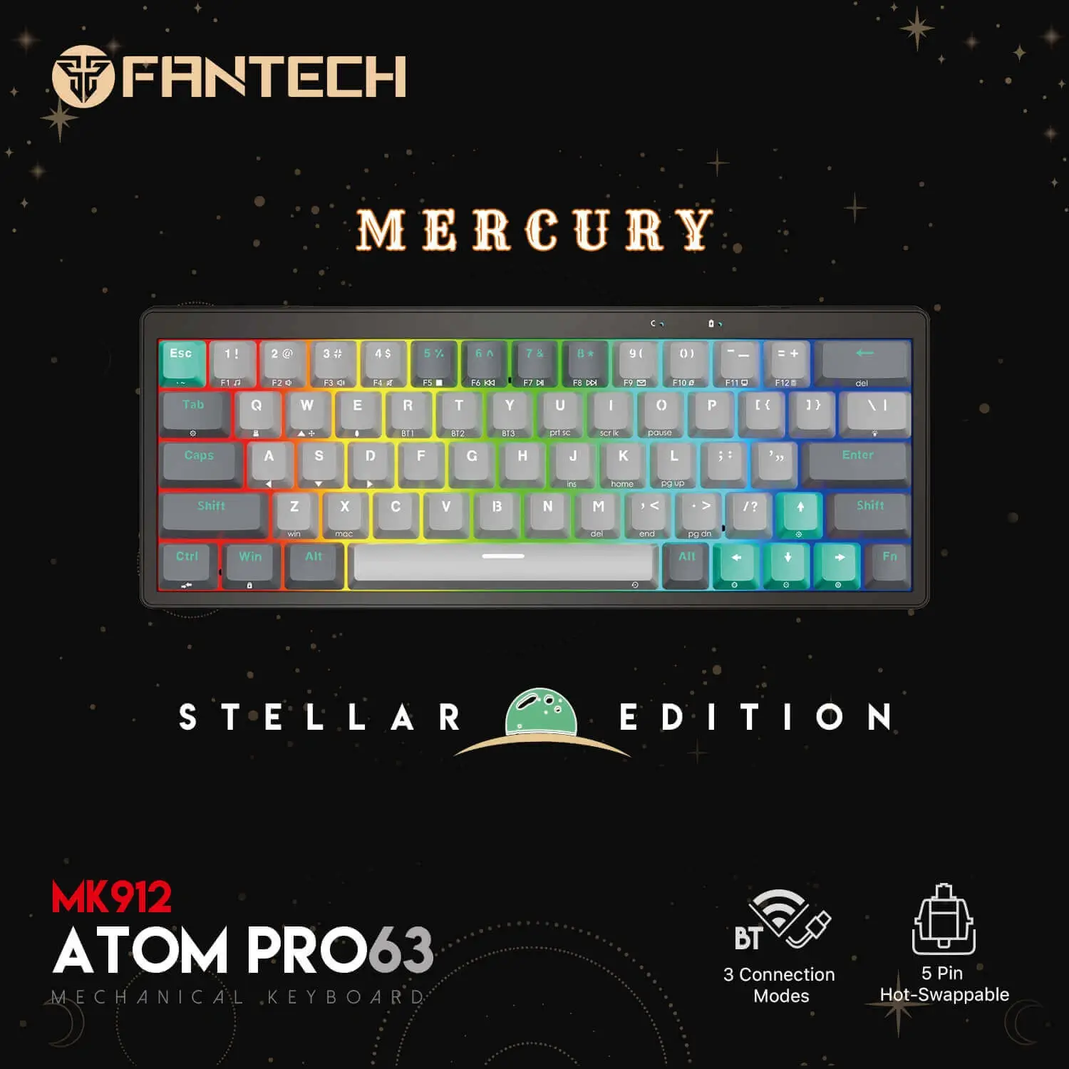 1 fantech KEYBOARD blue switch