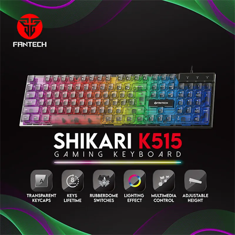 123 FANTECH gaming keybord wired