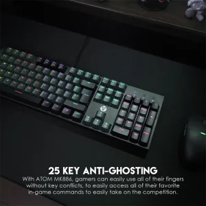 fantech mechanical keyboard red-switch