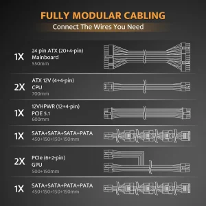 DarkFlash 850w power supply