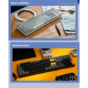 Darkfalsh Mechanical Keyboard brown-sugar
