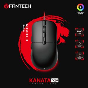 FANTECH KANATA VX9 RGB Optical Wired Gaming Mouse Black