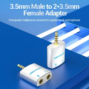 Vention 3.5mm Male-2*3.5mm Female