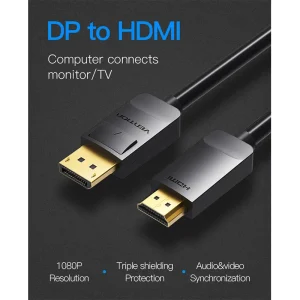 Vention DisplayPort-HDMI 3M Black