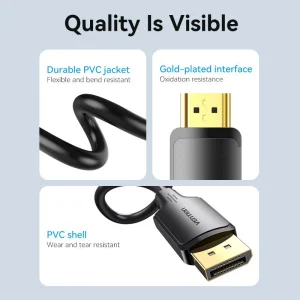 Vention DisplayPort-HDMI™ 5M Black
