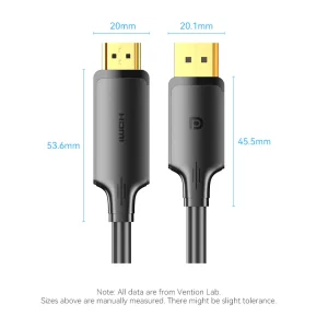 Vention DisplayPort-HDMI™ 5M Black