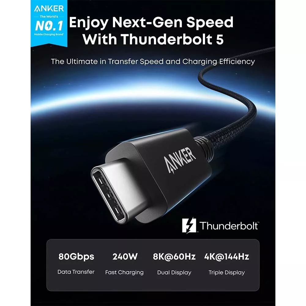 Anker Thunderbolt 5 Cable Anker Thunderbolt 5 Cable