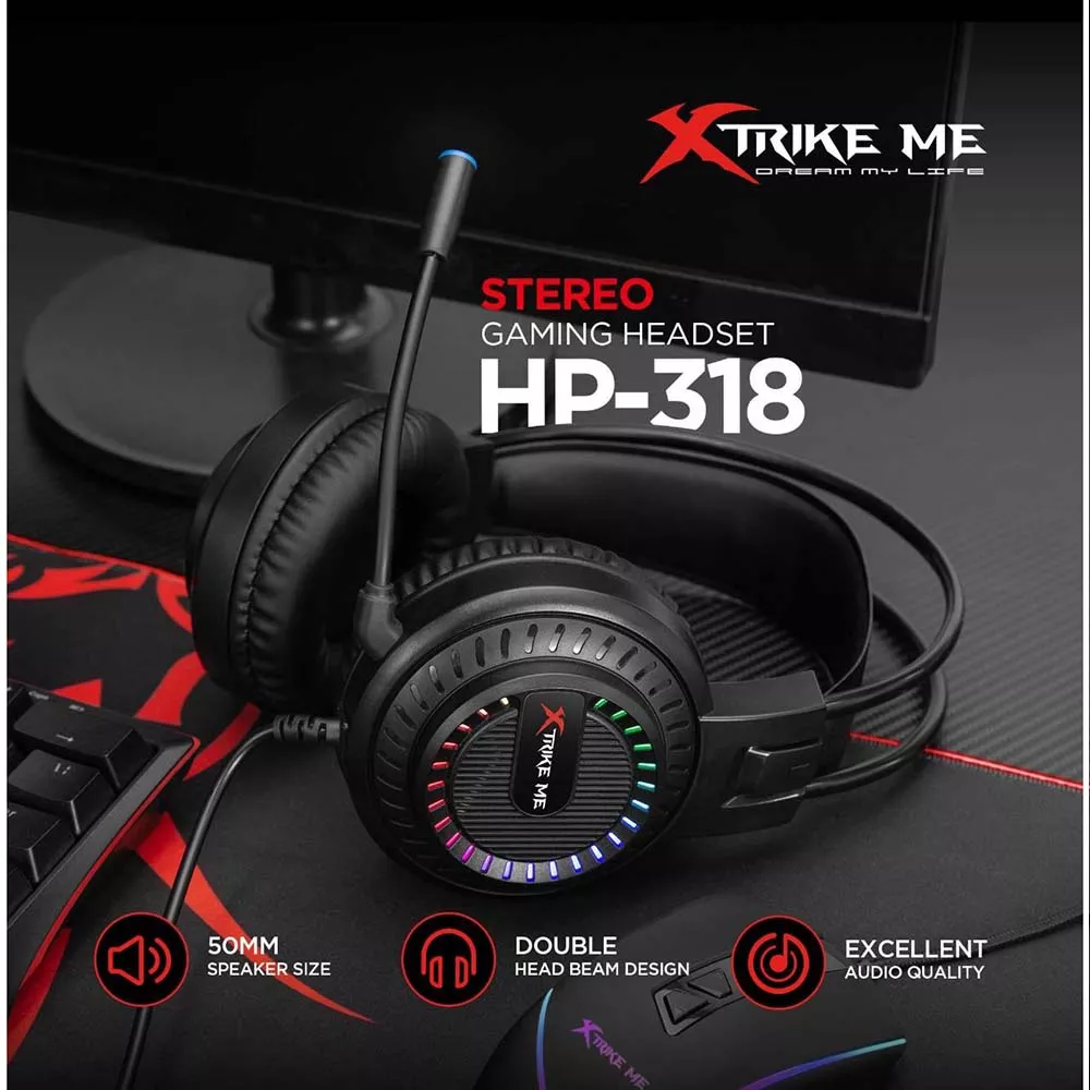 Xtrike-Me HP-318 Wired Headset Xtrike-Me HP-318 Wired Headset