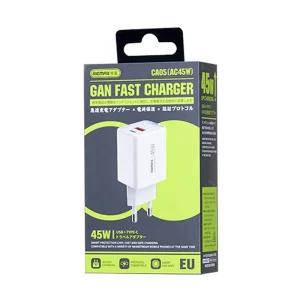 REMAX (AC45W) Gallium Nitride Fast Charging Adapter (USB-A+USB-C) \ CA05 - Image 3