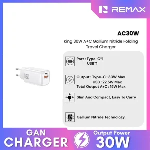 Remax charger 30W USB-A+USB-C