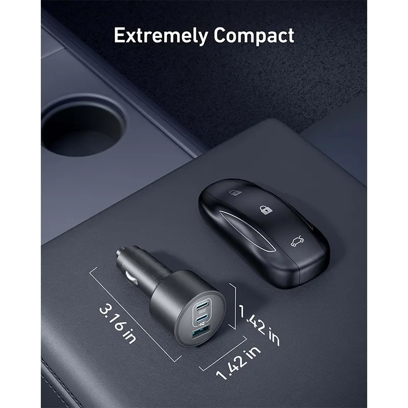Anker Car Charger 167.5W+3 Ports