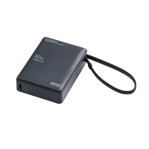 Remax Power Bank 10000mAh  Askworld 30W+22.5W Self-contained TYPE-C Fast Charging Cable Mobile Gray \ RPP-86 - Image 5