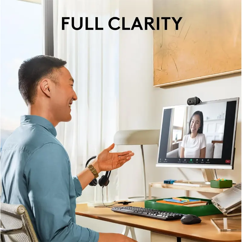 Logitech Webcam FHD Built-in-mic