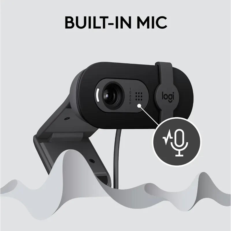 Logitech Webcam FHD Built-in-mic