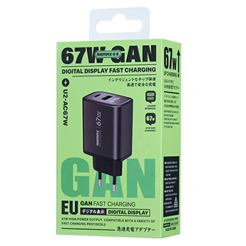 Remax charger 67W USB-A+USB-C