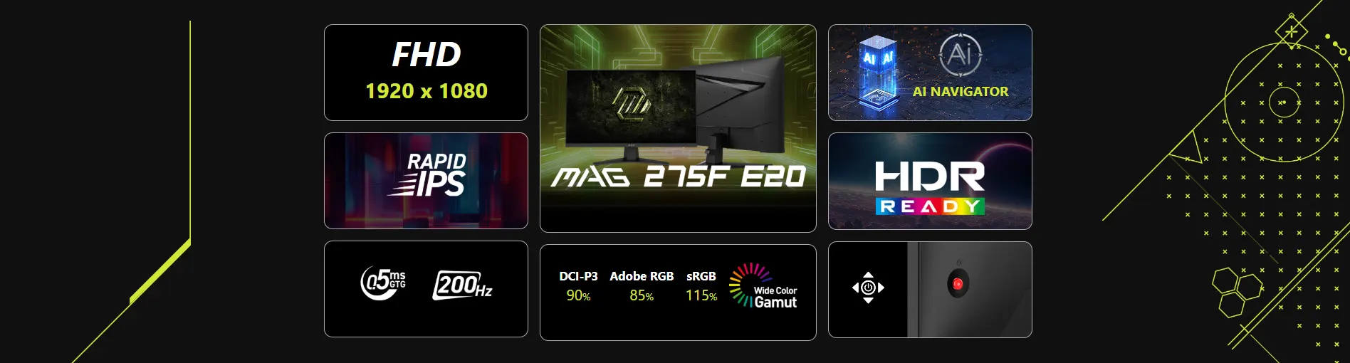 MSI MAG 275F E20 Gaming Monitor