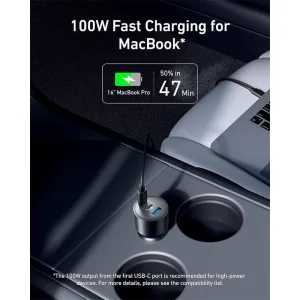 Anker Car Charger 167.5W+3 Ports