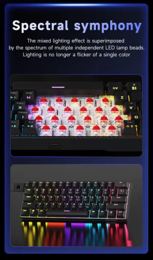 AJAZZ Keyboard Red Switch NK61