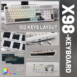 Attack Shark X98 White