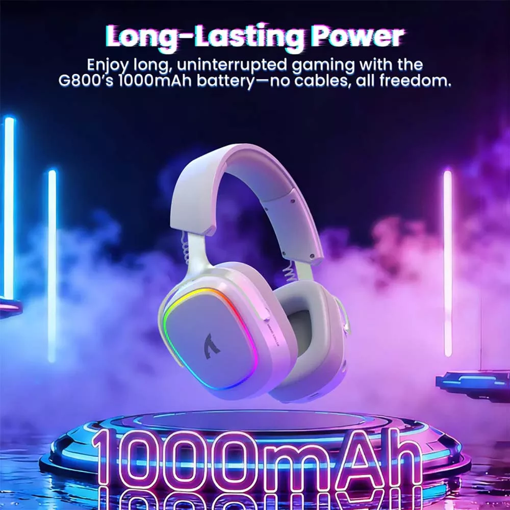 ATTACK SHARK G800 Wireless Gaming Headset White ATTACK SHARK G800 Wireless Gaming Headset White