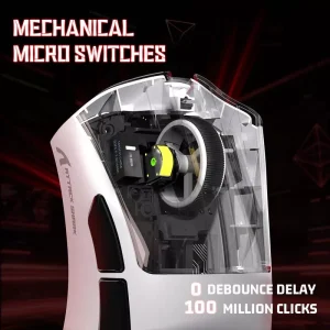 Attack Shark V3 Ultra-Light Tri-Mode Gaming Mouse White - Image 4