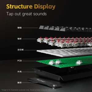AJAZZ Keyboard Red Switch NK68-V2