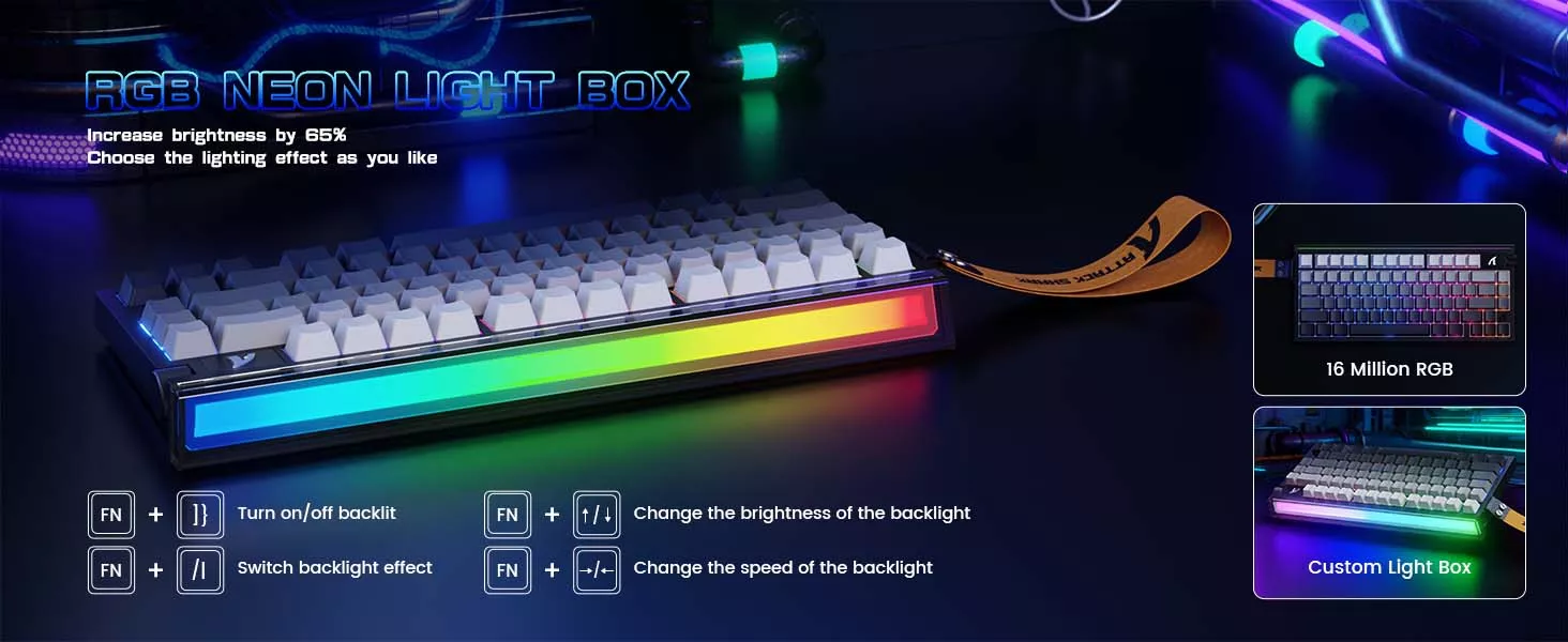 Stunning RGB Lightbox & Per-Key RGB Backlight