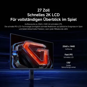27-inch，2K fast LCD See the whole field at a glance