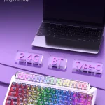 AJAZZ Keyboard White Peach Switch