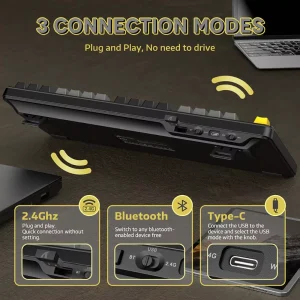 Tri-Mode Wireless Connectivity & Multi-Device Compatibility