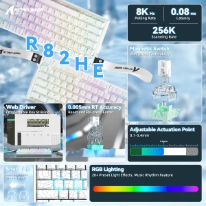 ATTACK SHARK R82 White
