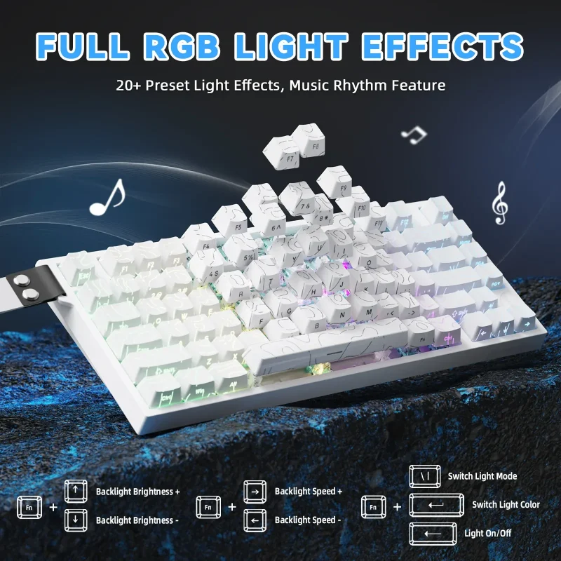 ATTACK SHARK R82 White