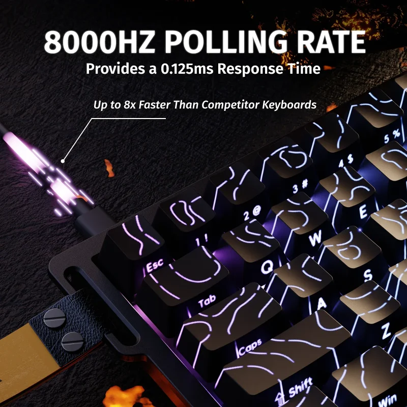 ATTACK SHARK X68 HE Black Contours