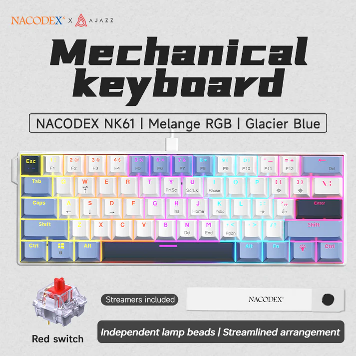 AJAZZ Keyboard Red Switch NK61