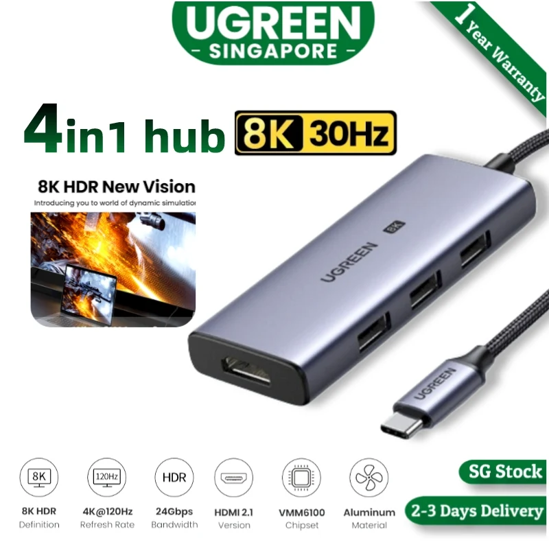 UGREEN USB-C Hub 4-Port