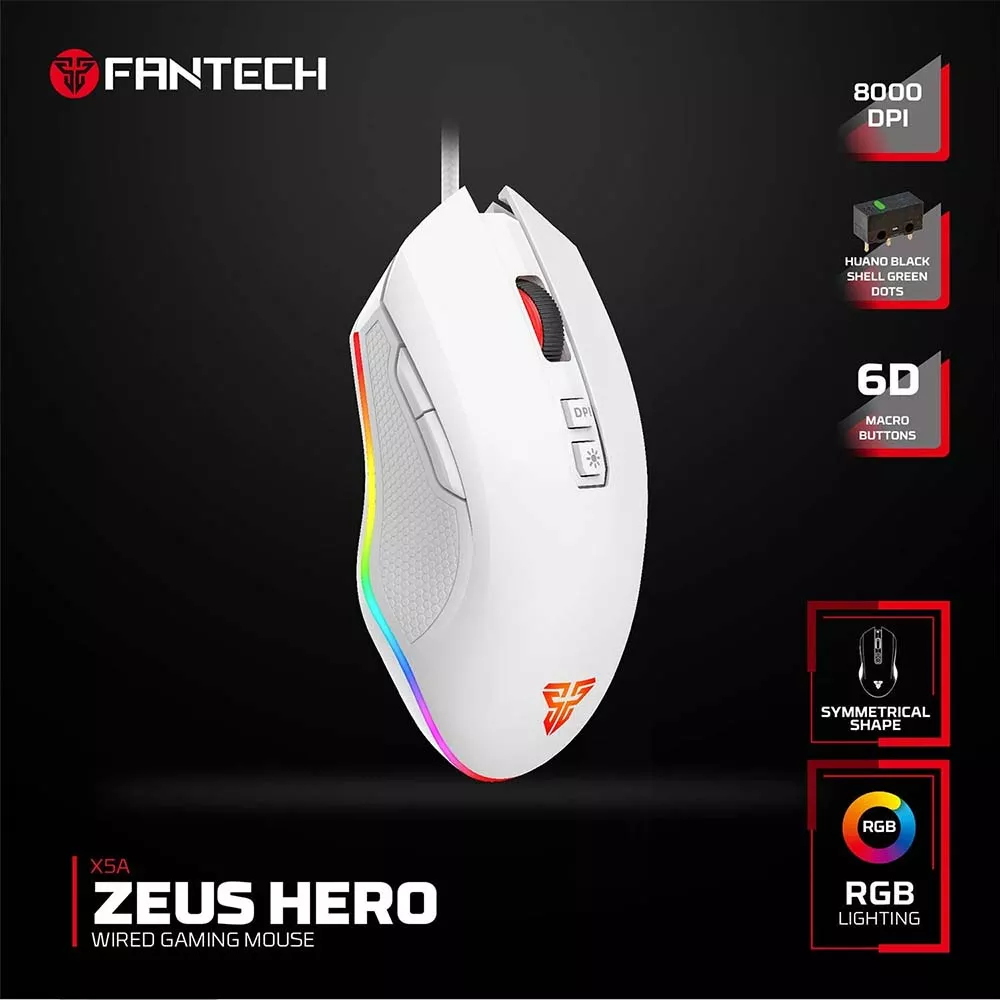 Fantech Zeus X5A White Mouse