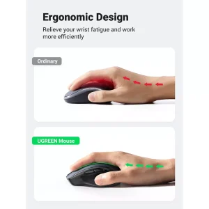 UGREEN 90855 Wireless Ergonomics Mouse with Bluetooth Black - Image 7