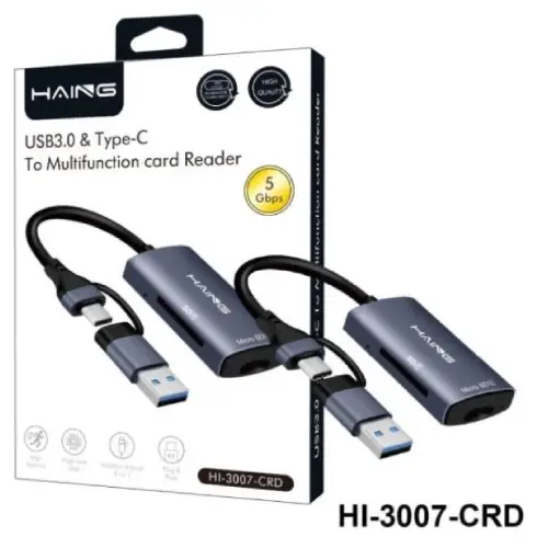 HAING Type-C Multi-functional Card Reader