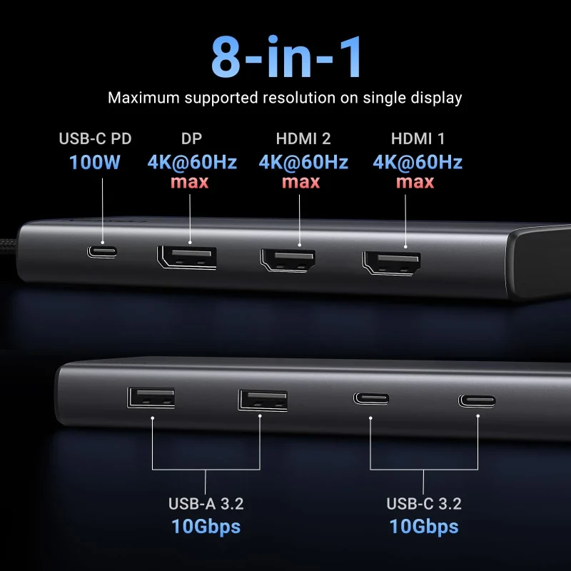 UGREEN USB-C Hub 8-Port