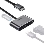 It supports resolutions up to 4K UHD for HDMI and 1080p for VGA, ensuring the highest image quality