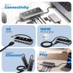 USB-C HUB 10-in-1 Station