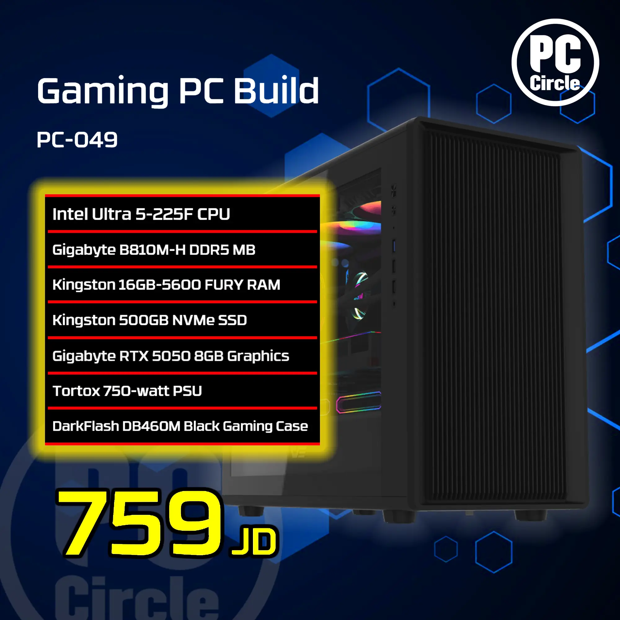 PC-049 Gaming PC Build PC-049 Gaming PC Build