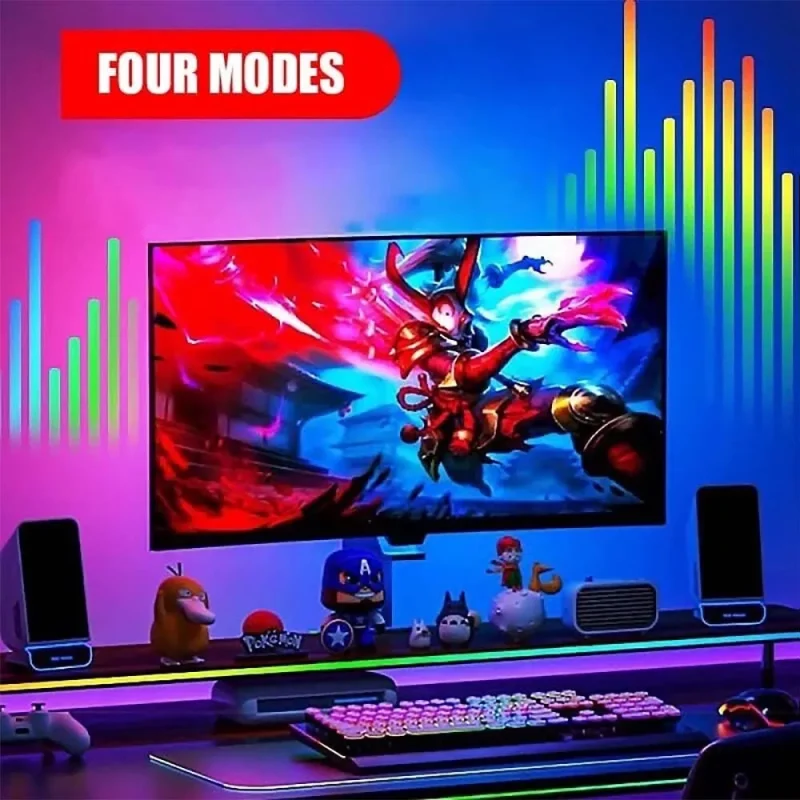  Customizable Lighting with 24-Key Remote Control 